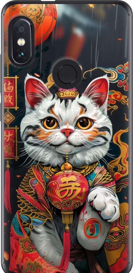 Чехол на Xiaomi Redmi Note 5 China Cat v2 (6135u-1516-42517)