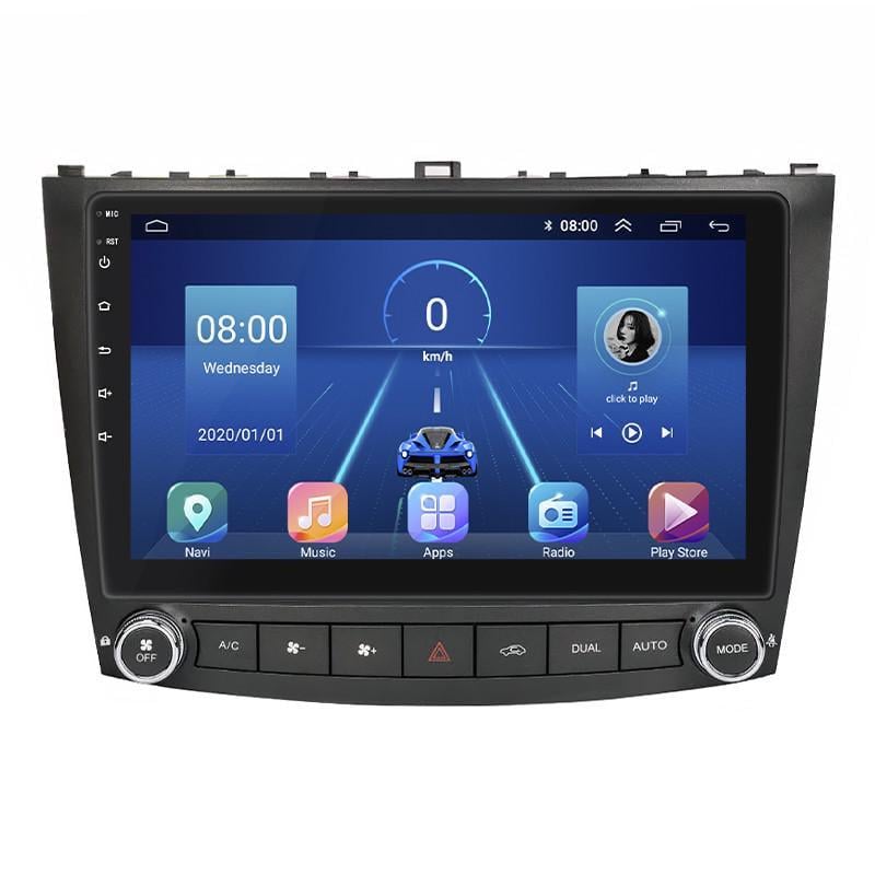 Автомагнитола штатная Lesko для Lexus IS II рестайлинг 2008-2010 10" 6/128Gb 4G Wi-Fi GPS Top MOB