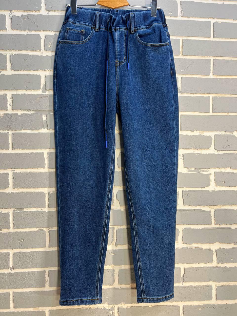 Джинси жіночі Vanver 8061 МОМ на резинці шнурок утеплені батал р. 32 Синій (3105) - фото 4 Джинси жіночі Vanver 8061 МОМ на резинці шнурок утеплені батал р. 32 Синій (3105) - фото 4