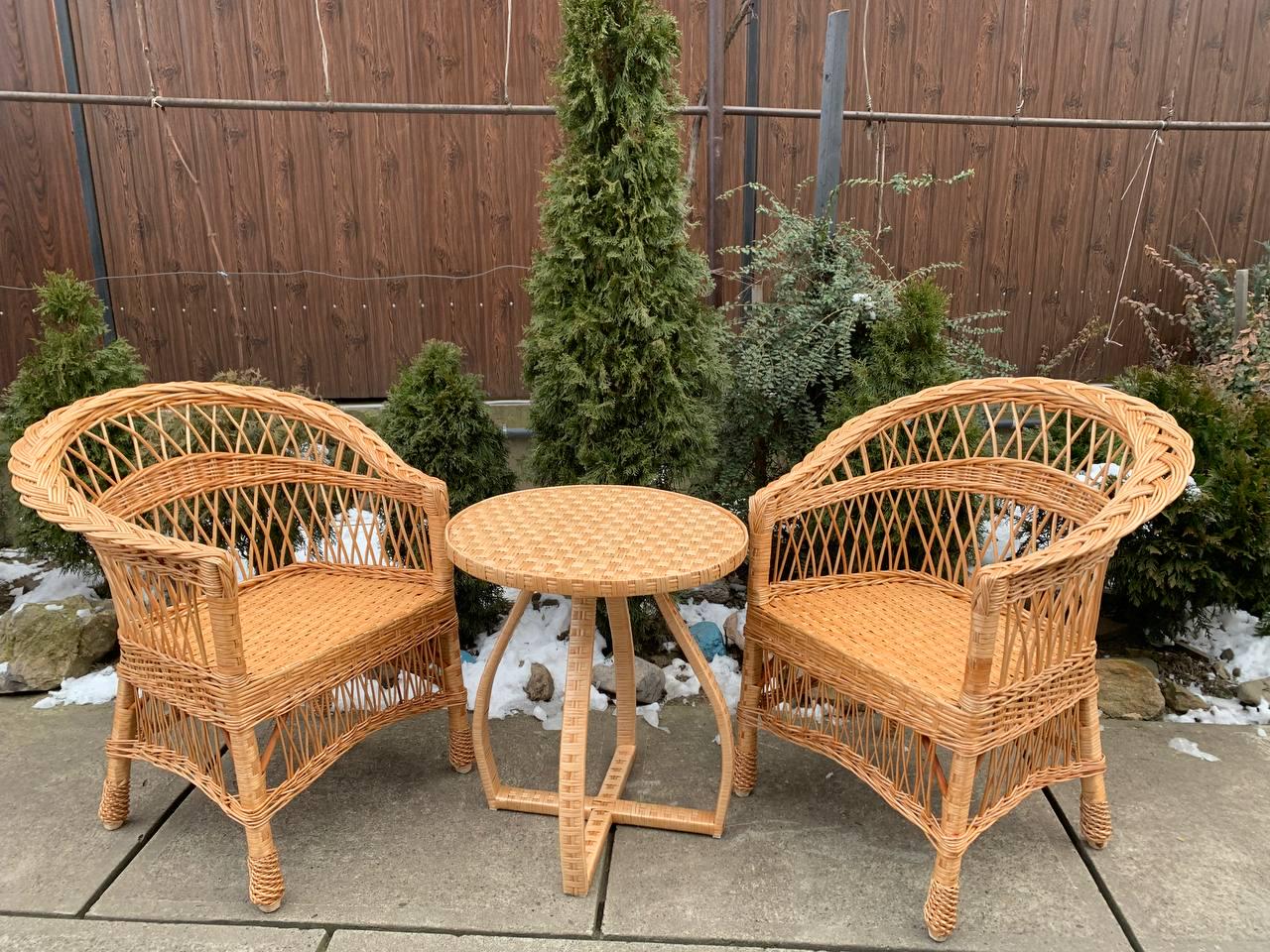 Комплект садовой мебели плетеной из лозы (MBL 0393)