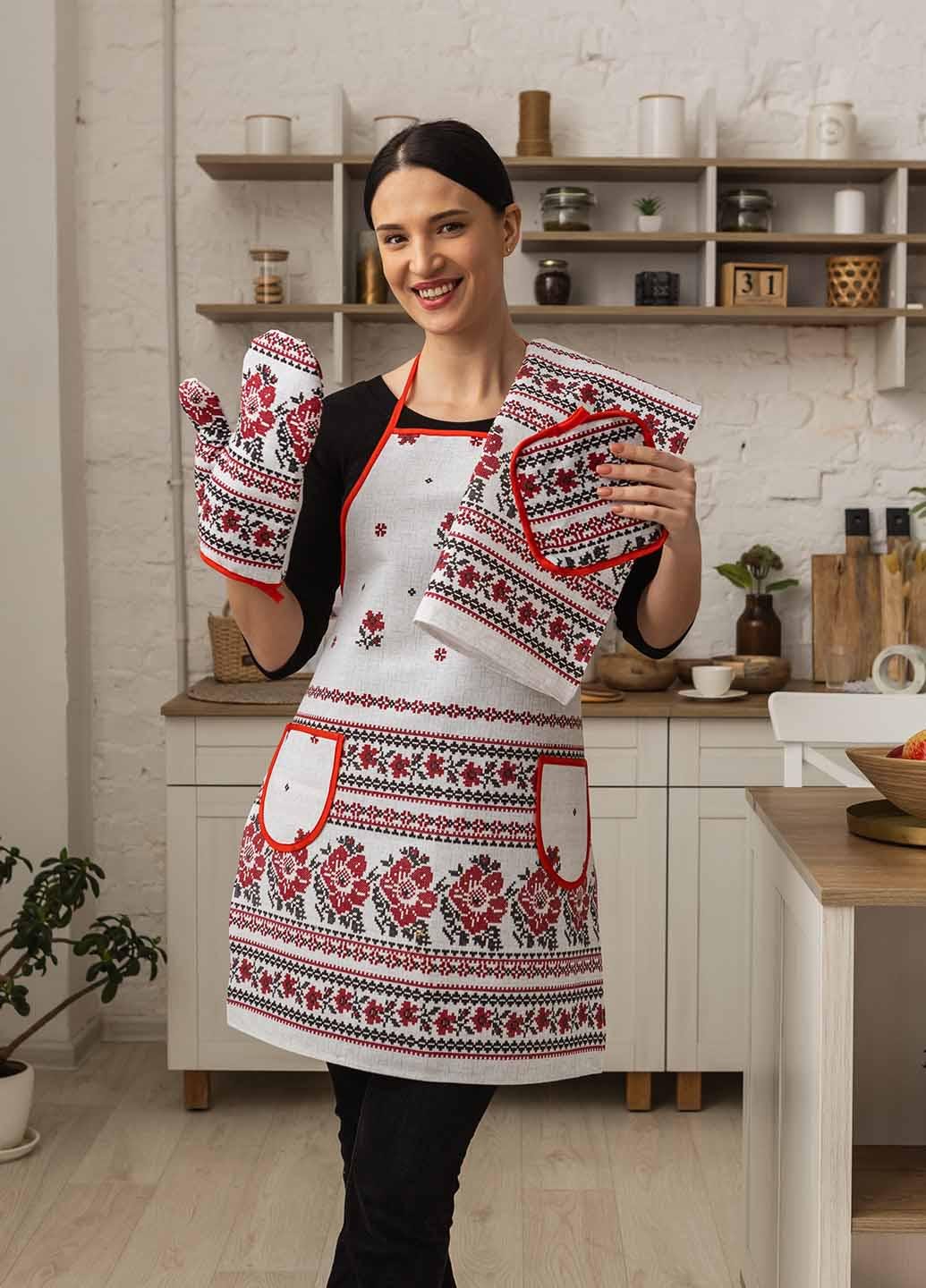 Кухонный набор Орнамент 4 пр. Серый (кнсор) - фото 4 Кухонный набор Орнамент 4 пр. Серый (кнсор) - фото 4