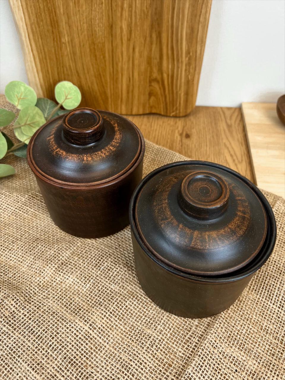 Набір для спецій керамічний гладкий глиняний 0,7 л (3003-30) - фото 2 Набір для спецій керамічний гладкий глиняний 0,7 л (3003-30) - фото 2