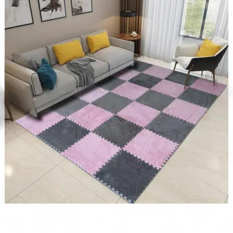 Коврик-пазл с плюшевым покрытием 10 пазлов 30х30х1,5 см Серый/Фиолетовый (KO590200) Коврик-пазл с плюшевым покрытием 10 пазлов 30х30х1,5 см Серый/Фиолетовый (KO590200)