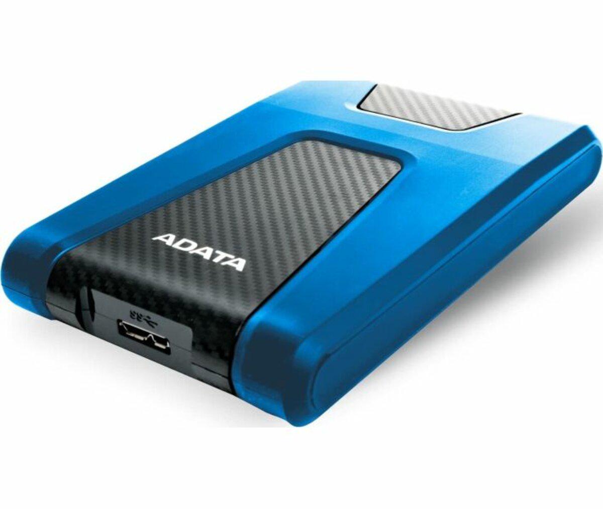 Жорсткий диск зовнішній ADATA DashDrive Durable HD650 1 Тб Blue (AHD650-1TU31-CBL) - фото 2