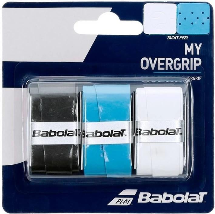 Обмотка Babolat My overgrip X 3 Black/Blue/White (653045/164-653052/134) - фото 1