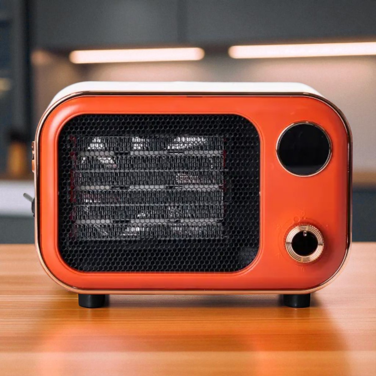 Тепловентилятор керамічний для дому електричний 1200 Вт Помаранчевий (HPAQL039O) - фото 3