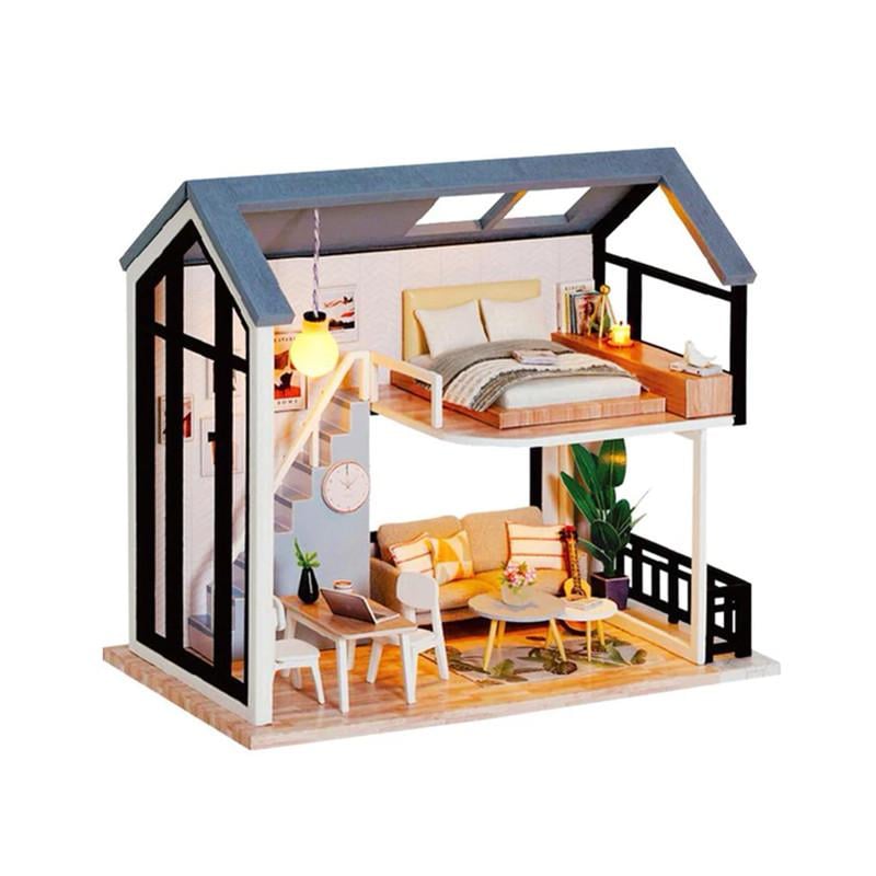 Кукольный дом конструктор DIY Cute Room QL-002-B Скандинавский лофт
