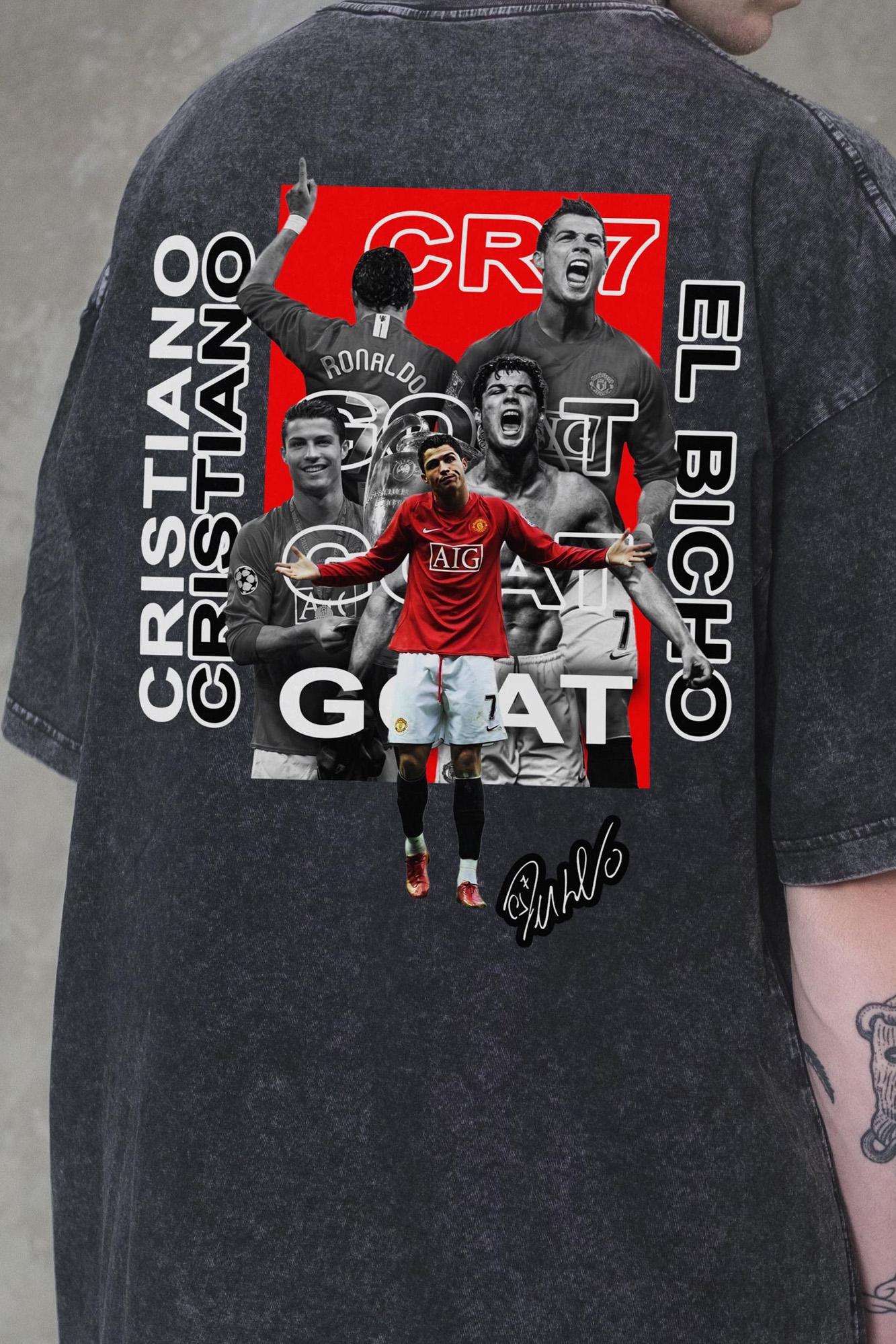 Футболка оверсайз Without Washed Cristiano S/M Black (S/M8056326 8056327) - фото 2