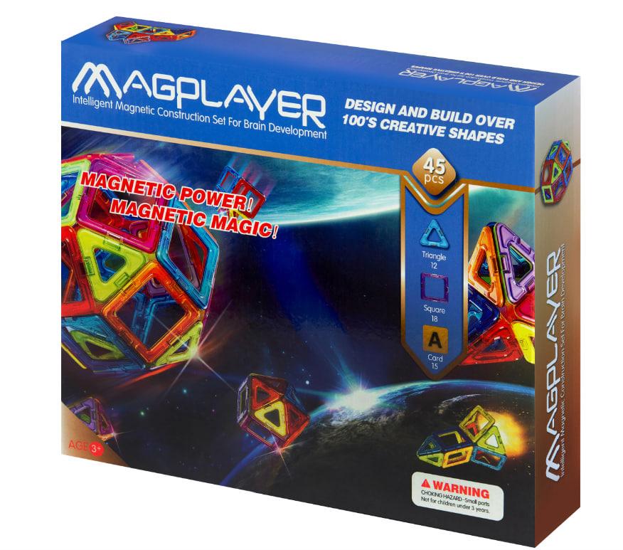 Конструктор дитячий Magplayer MPA-45 набір 45 деталей (iz16636) - фото 6