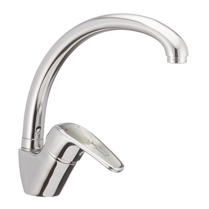 Смеситель для кухни Haiba MAGIC 011 с серой ручкой (HB0675) Смеситель для кухни Haiba MAGIC 011 с серой ручкой (HB0675)