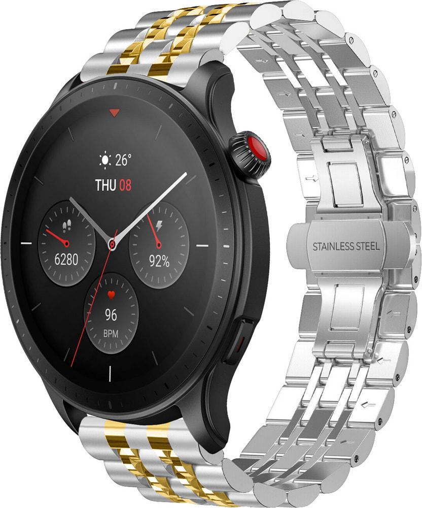 Браслет металлический Spinye Line для Amazfit GTR 4 (22 мм) Silver Gold (31088-67)