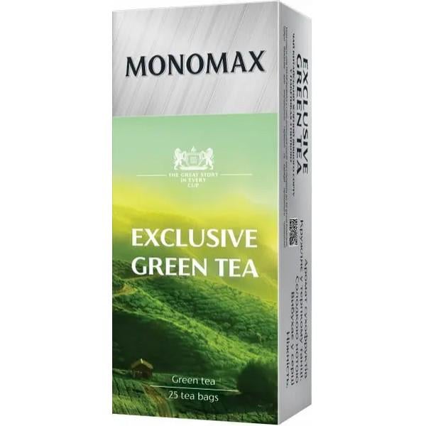 Чай зелений байховий Мономах Exclusive Green Tea у пакетиках 25 шт. (112500)