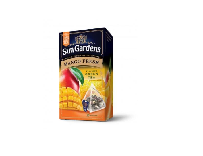 Чай зелений Sun Gardens Mango Fresh 32 г (20 пірамідок)