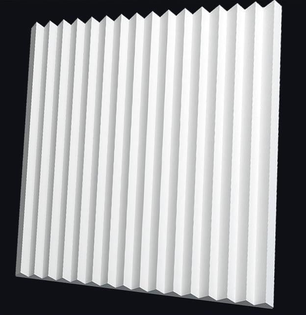 3D-панель гипсовая Зигзаг под покраску 500x500x22 мм Белый (30642102) - фото 2 3D-панель гипсовая Зигзаг под покраску 500x500x22 мм Белый (30642102) - фото 2