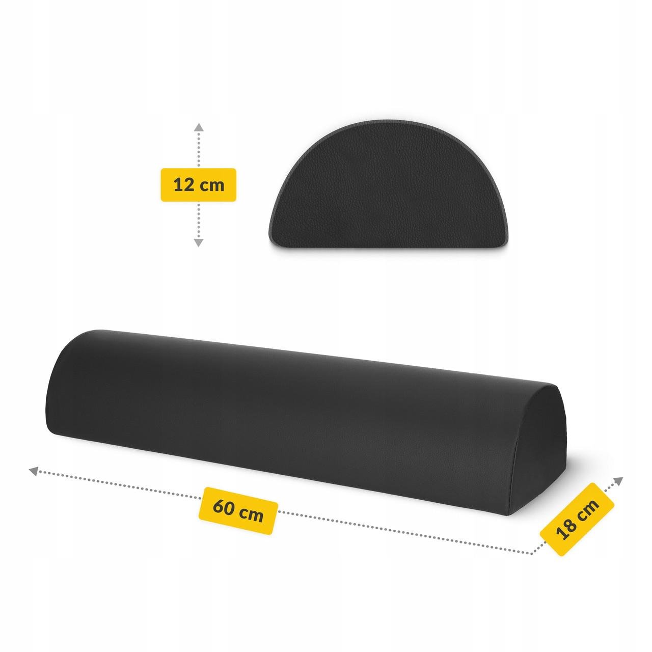 Полувалик для реабилитации и массажа 4fizjo 60x18x12 Black (P-5905973402941) - фото 4 Полувалик для реабилитации и массажа 4fizjo 60x18x12 Black (P-5905973402941) - фото 4