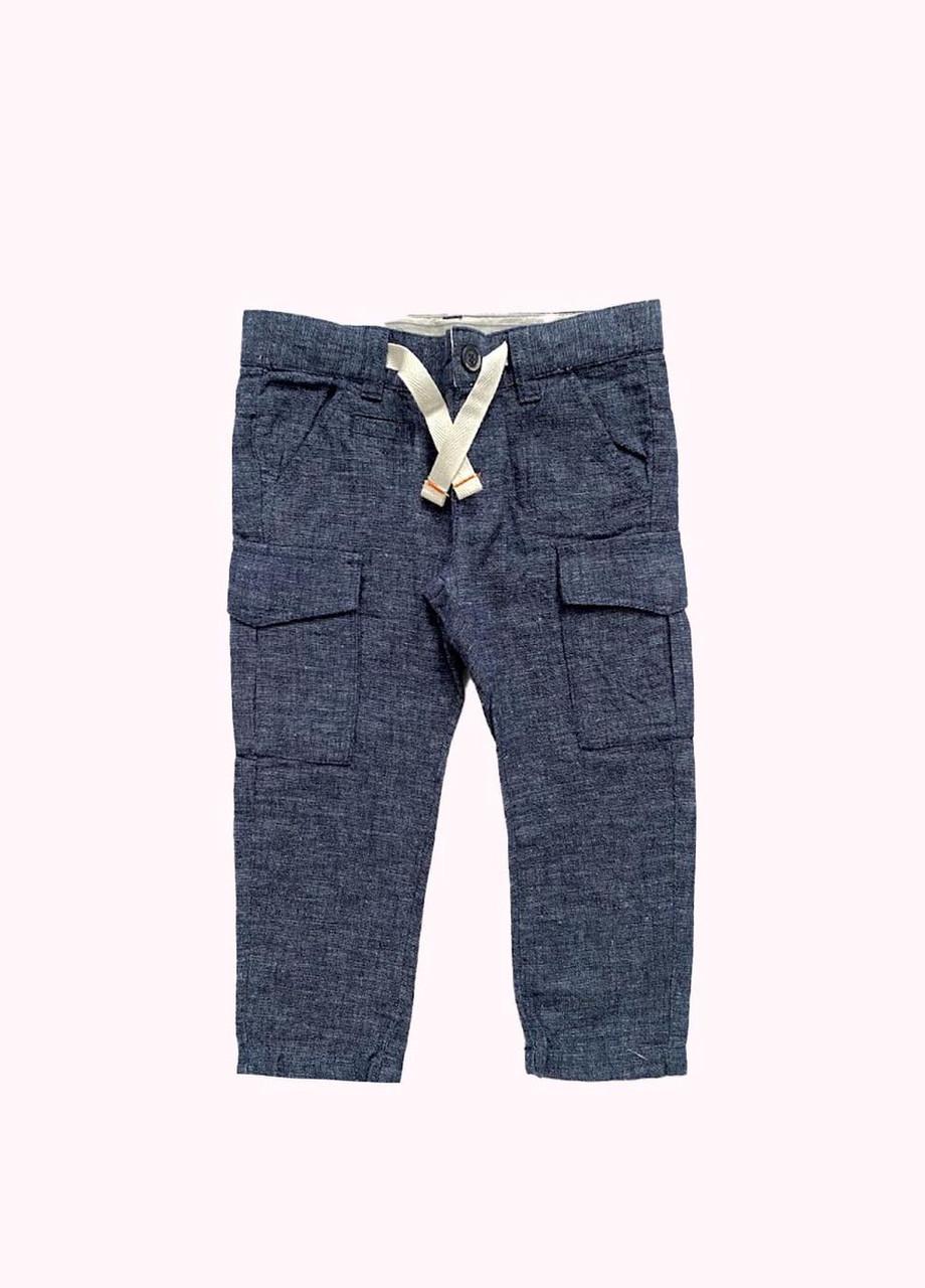 Брюки детские Chicco прямые с карманами 18-24 мес. 86 см Темно-синий (2081861148)