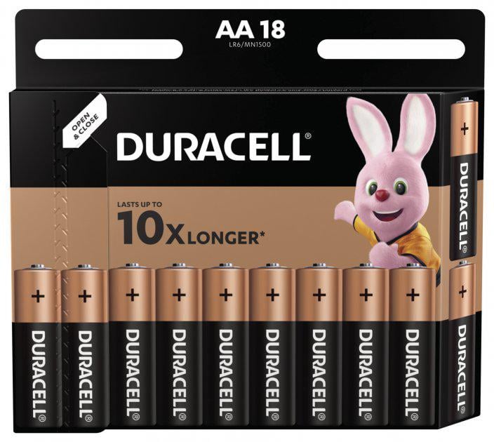 Батарейки Duracell AA/LR6 Duralock Basic 1,5V 18 шт. (MN1500 18BL)