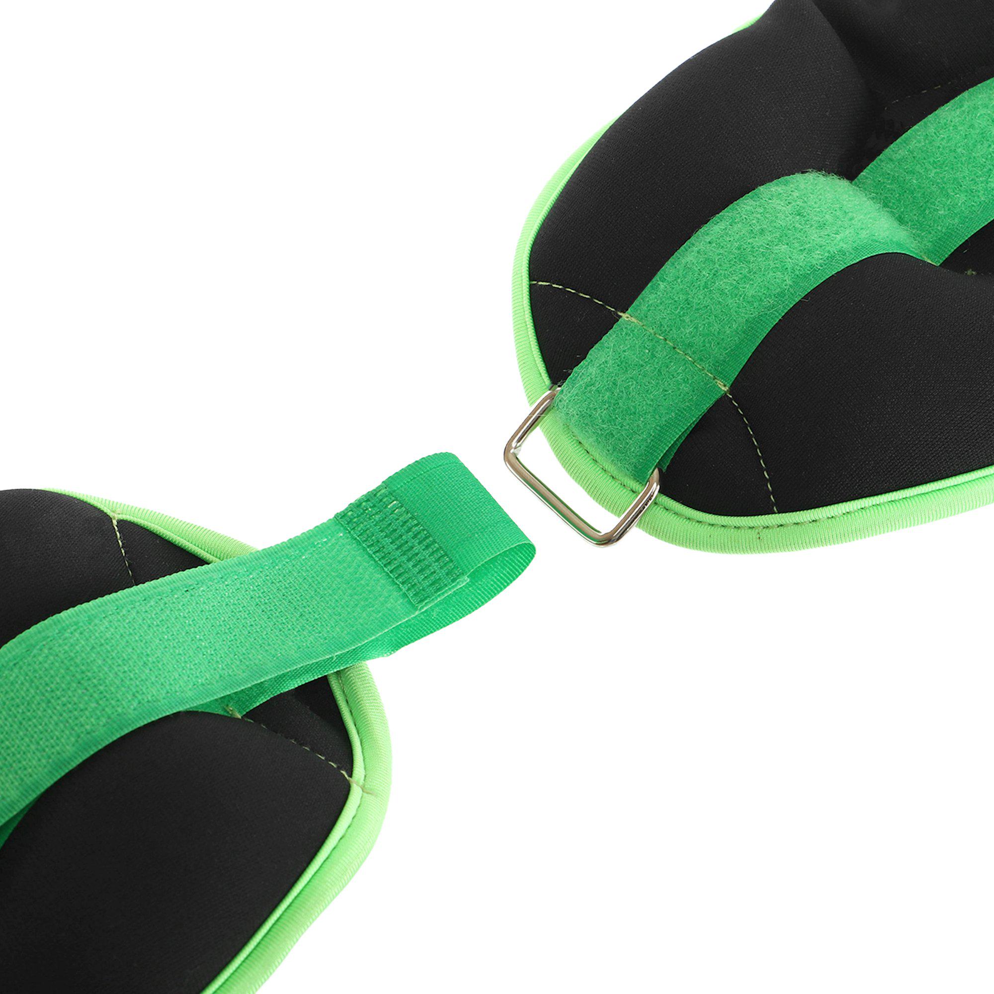 Обтяжувачі-манжети для рук та ніг Zelart Pro 2х2 кг Чорний/Салатовий (FI-7208-4_Черный-салатовый) - фото 5 Обтяжувачі-манжети для рук та ніг Zelart Pro 2х2 кг Чорний/Салатовий (FI-7208-4_Черный-салатовый) - фото 5