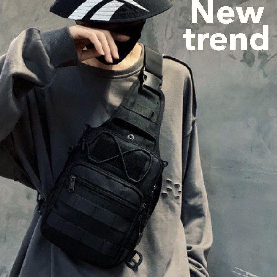 Сумка нагрудная мужская Черный (520776) - фото 14 Сумка нагрудная мужская Черный (520776) - фото 14