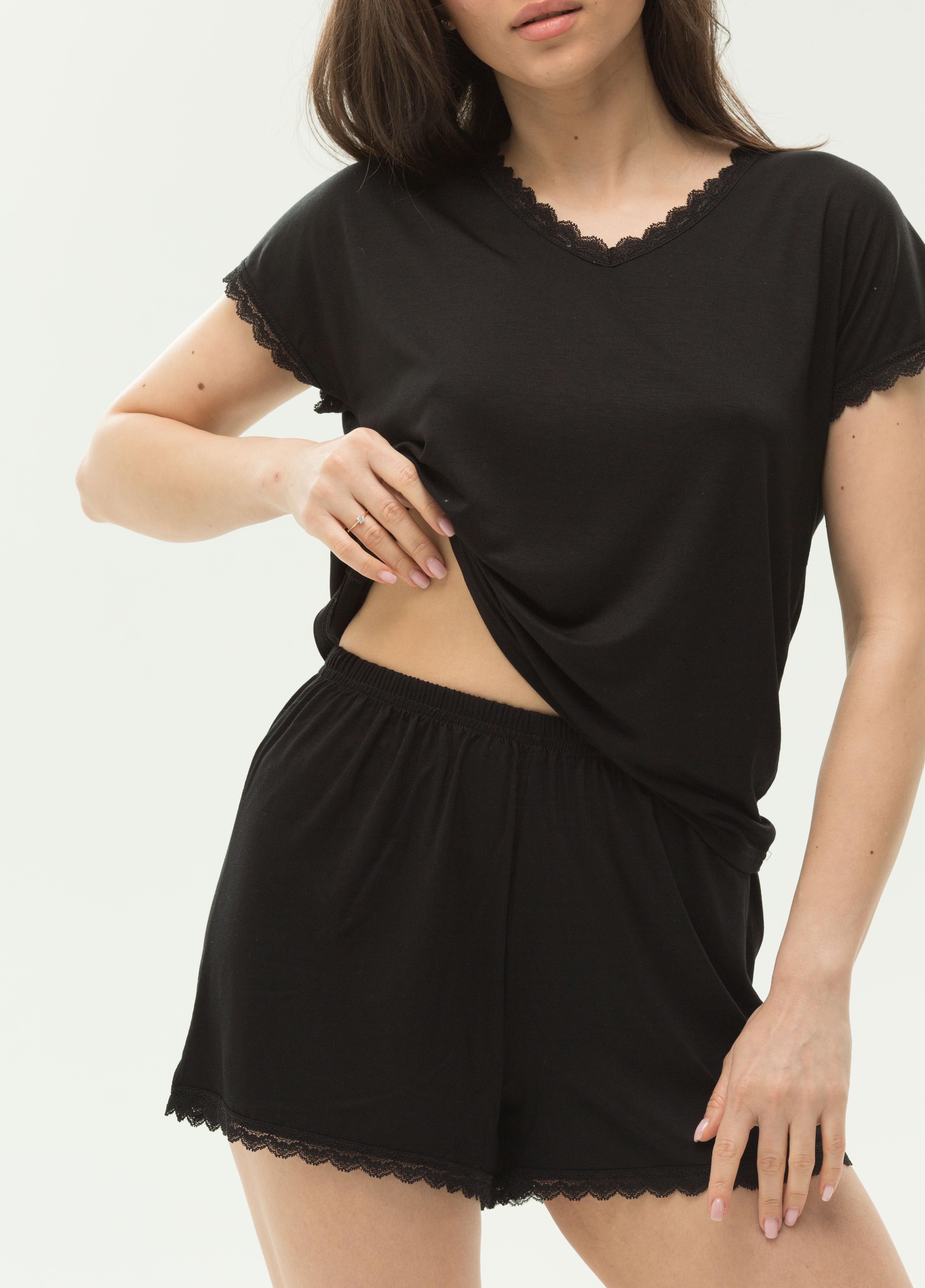 Піжама жіноча Наталюкс S Чорний (8126423290921) - фото 4 Піжама жіноча Наталюкс S Чорний (8126423290921) - фото 4