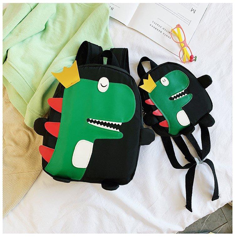 Рюкзак детский Динозавр 30х23х9 см Черный (209.02.1) - фото 4