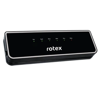 Вакууматор пластиковый для еды Rotex RVS100-B для сухих продуктов Черный (GR-05622)