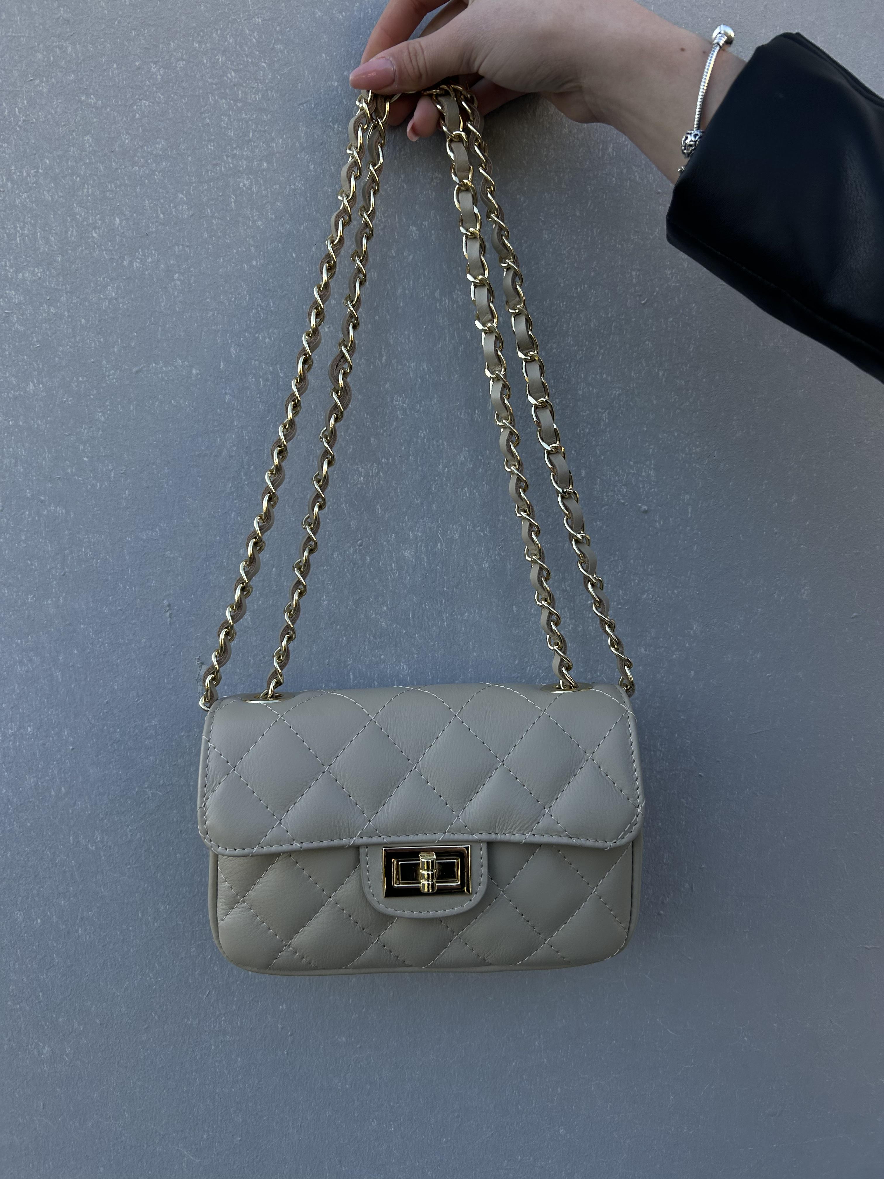 Сумка жіноча з натуральної шкіри Бежевий (IT-1023-2) - фото 3 Сумка жіноча з натуральної шкіри Бежевий (IT-1023-2) - фото 3