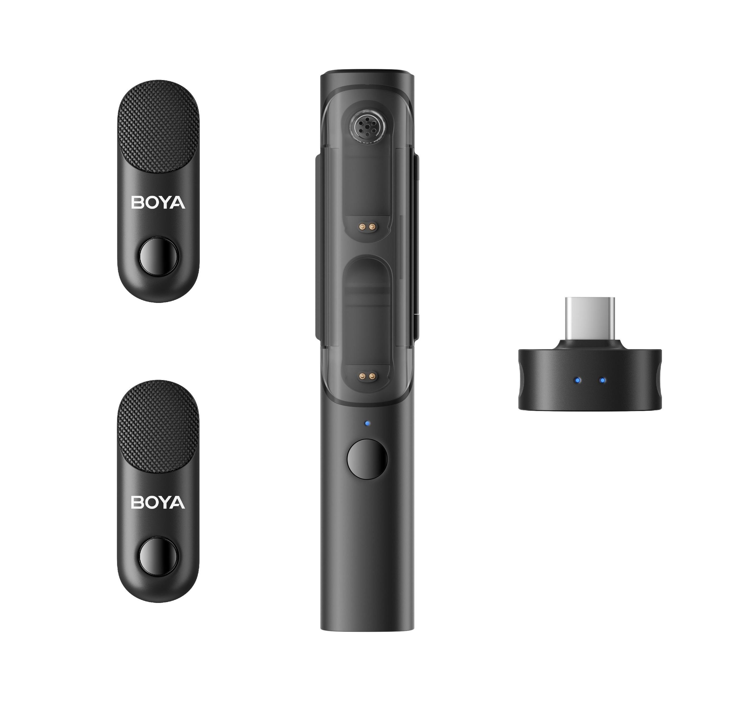 Микрофон-стик петличный для интервью Boya MAGIC-05 USB Type-C и петличная система на 2 микрофона с зарядным кейсом (50047) Микрофон-стик петличный для интервью Boya MAGIC-05 USB Type-C и петличная система на 2 микрофона с зарядным кейсом (50047)