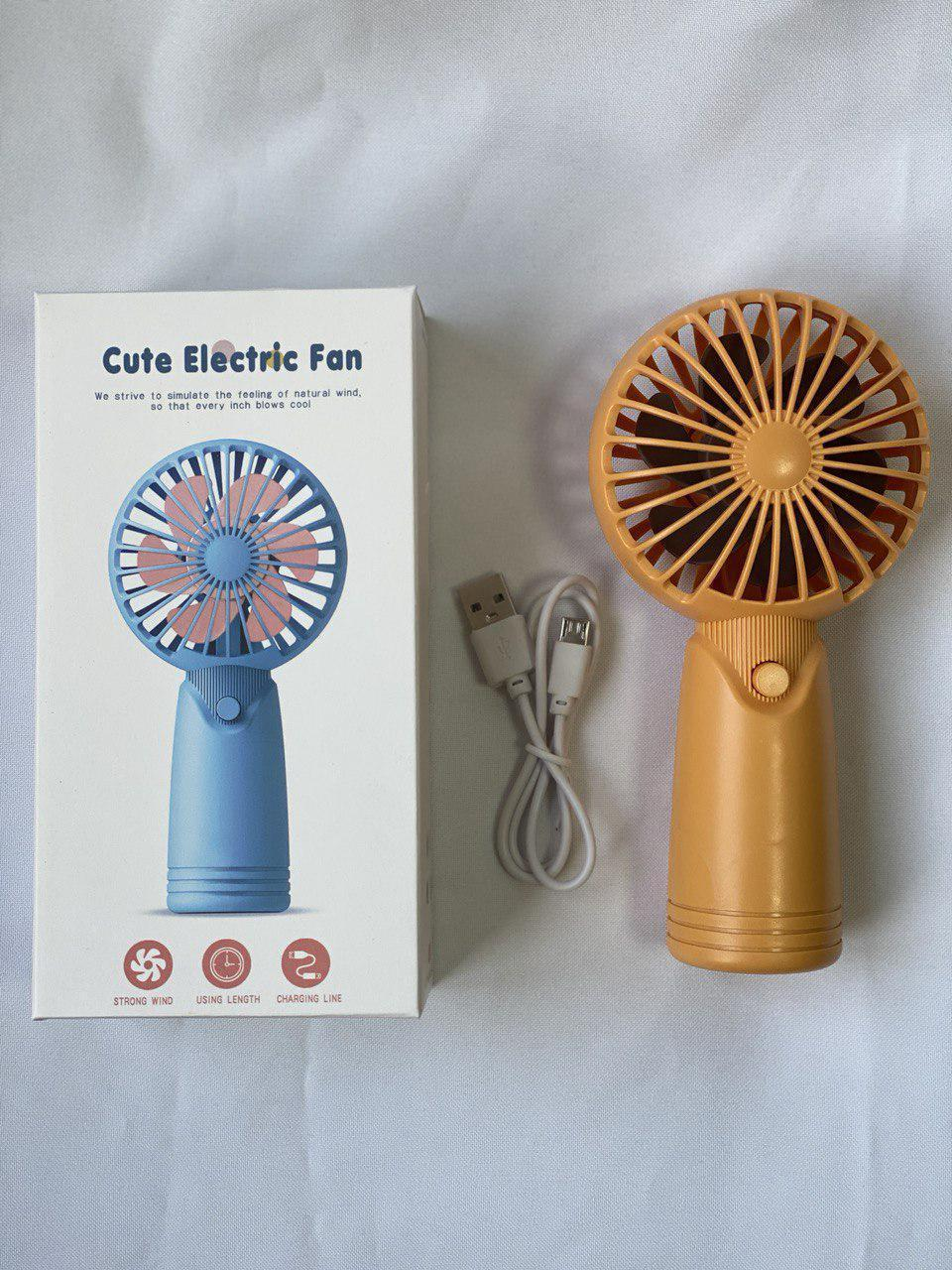 Вентилятор на аккумуляторе Cute Electric Fan AP 223 Оранжевый - фото 3