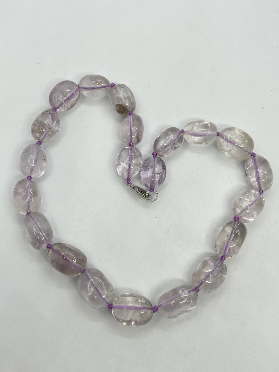 Бусы аметист 42 см Бесцветный (10451)