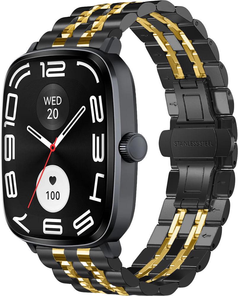 Браслет металевий Spinye Line для Haylou RS5 LS19 Black Gold (40895-02)