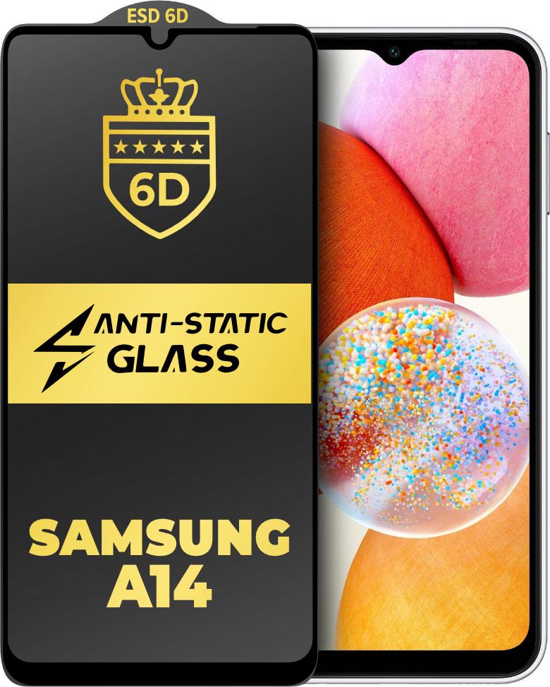 Стекло защитное 6D Anti-Static Samsung Galaxy A14 A145 Glass Shield (33219)
