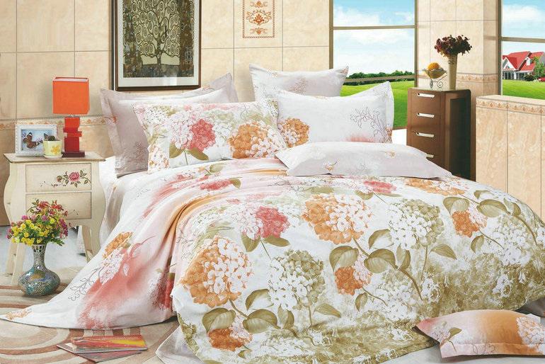 Комплект постельного белья Zastelli 2102-03 сатин евро 200х220 Коричневый