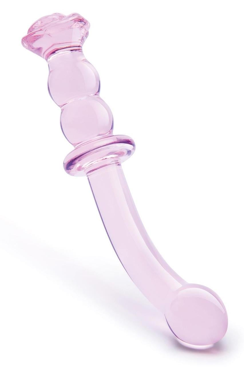 Фаллоимитатор изогнутый стеклянный для точки G Dream Toys Glaze Glass с бутоном Розовый (2579760920) Фаллоимитатор изогнутый стеклянный для точки G Dream Toys Glaze Glass с бутоном Розовый (2579760920)