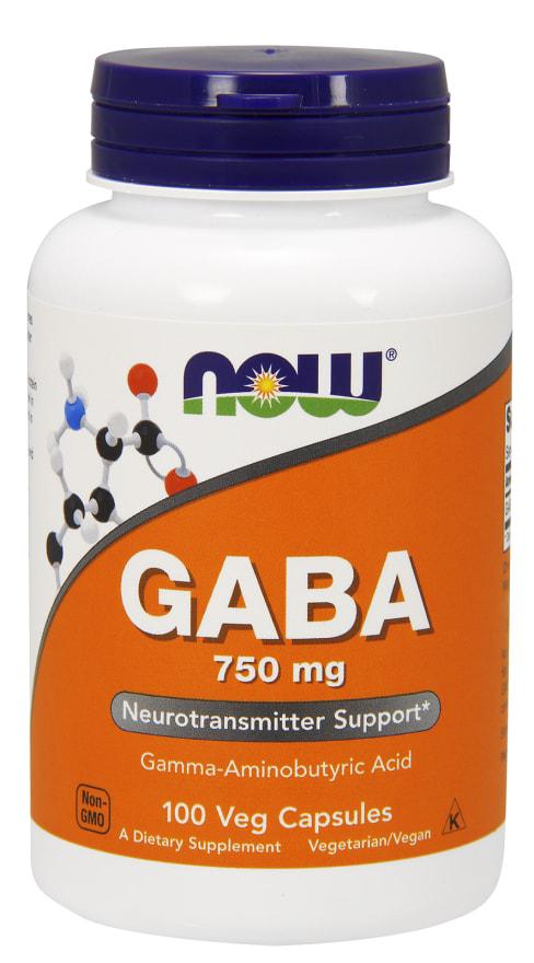 Кислота гамма-аминомасляная NOW Foods Gaba 750 mg 100 капс. Кислота гамма-аминомасляная NOW Foods Gaba 750 mg 100 капс.