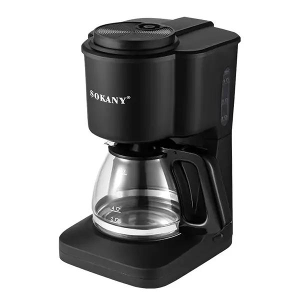 Кофеварка капельная Sokany SK-124 600 мл Черный (149-107- SK-124)