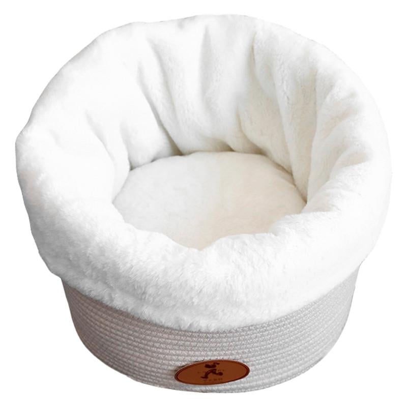 Лежак для домашних животных Hoopet 19X1303M 33x33x26 см Milk котов и собак