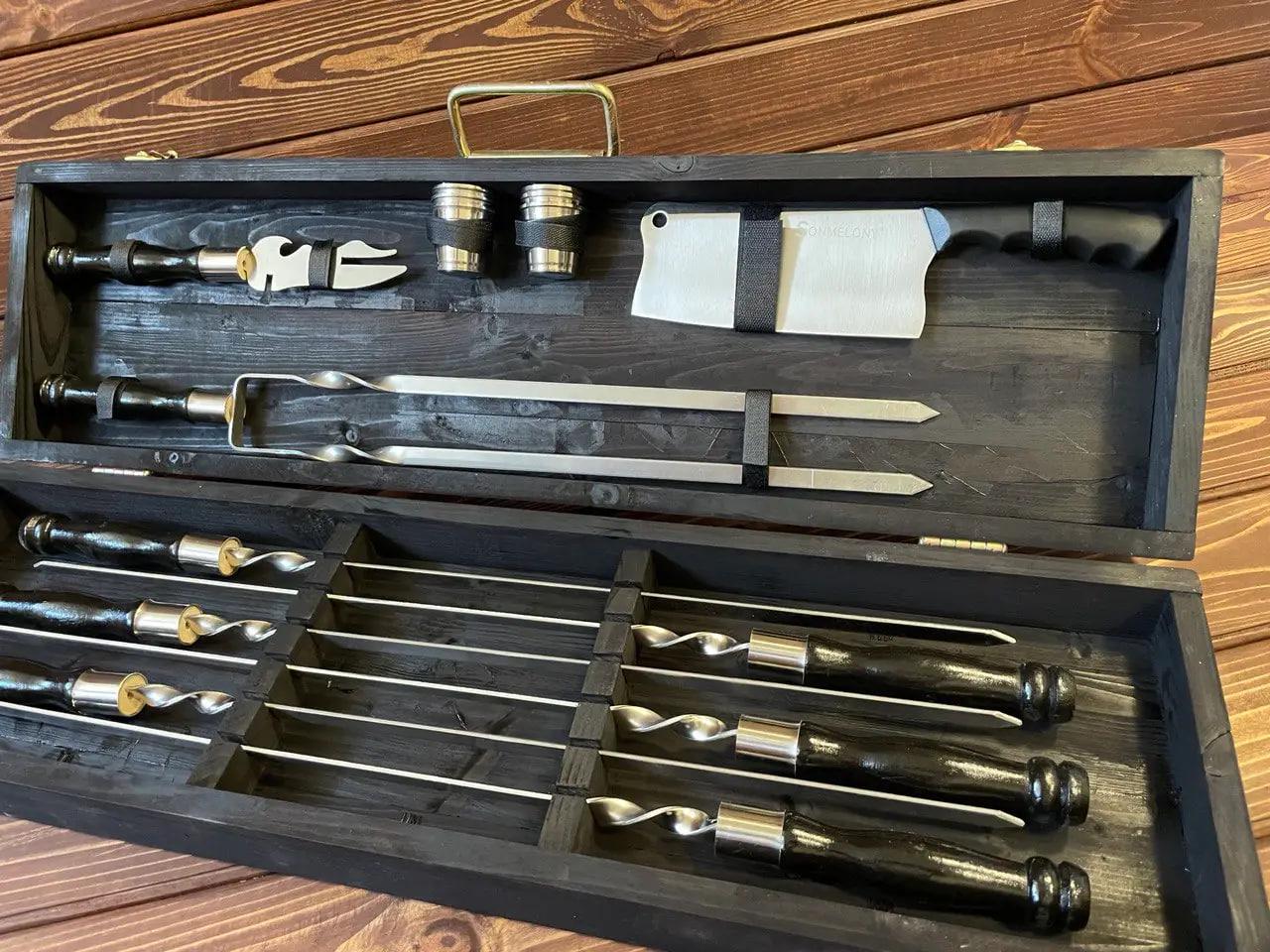 Набір шампурів Озерний у кейсі (10642751) - фото 3 Набір шампурів Озерний у кейсі (10642751) - фото 3