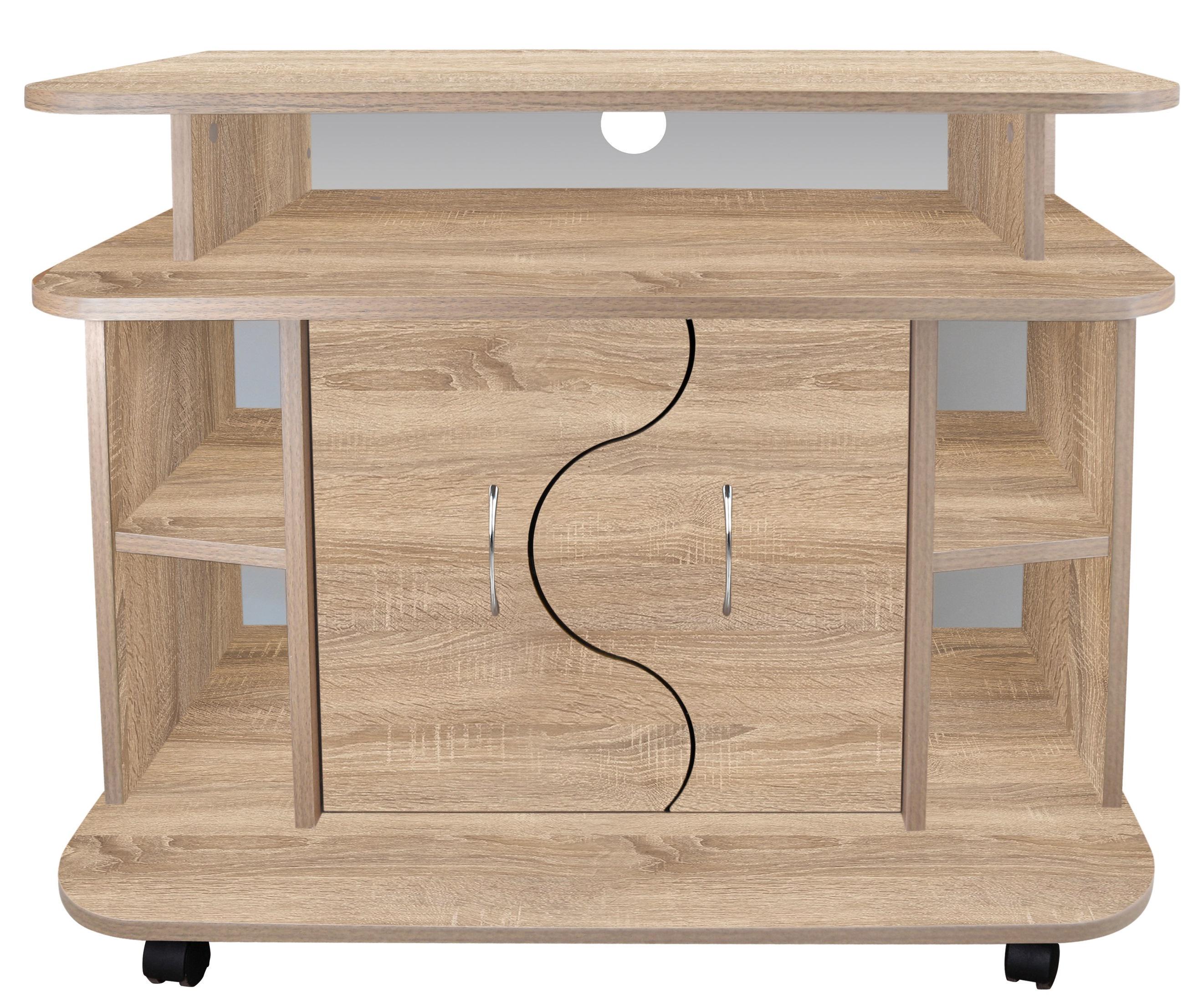 Тумба под телевизор МАКСИ-МЕбель Домиано XR плюс Дуб сонома (5102976)