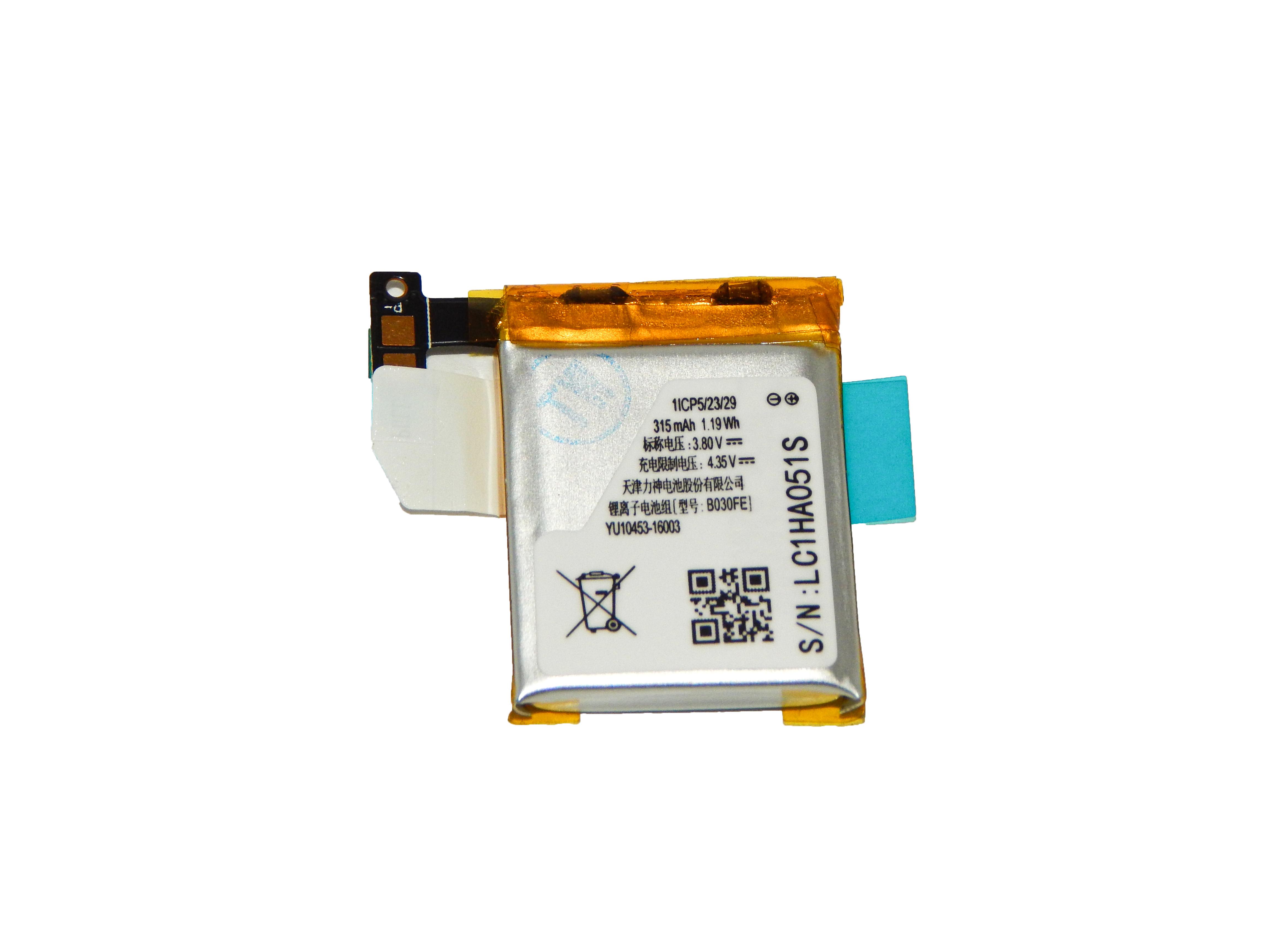 Аккумулятор для Samsung Gear 1 V700 SM-V700 B030FE LSSP482230AB 315 mAh 3,85V (000003395)