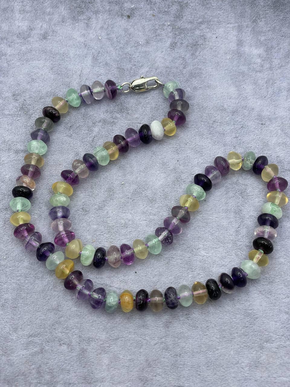 Бусы флюорит 45 см Зеленый (1781)