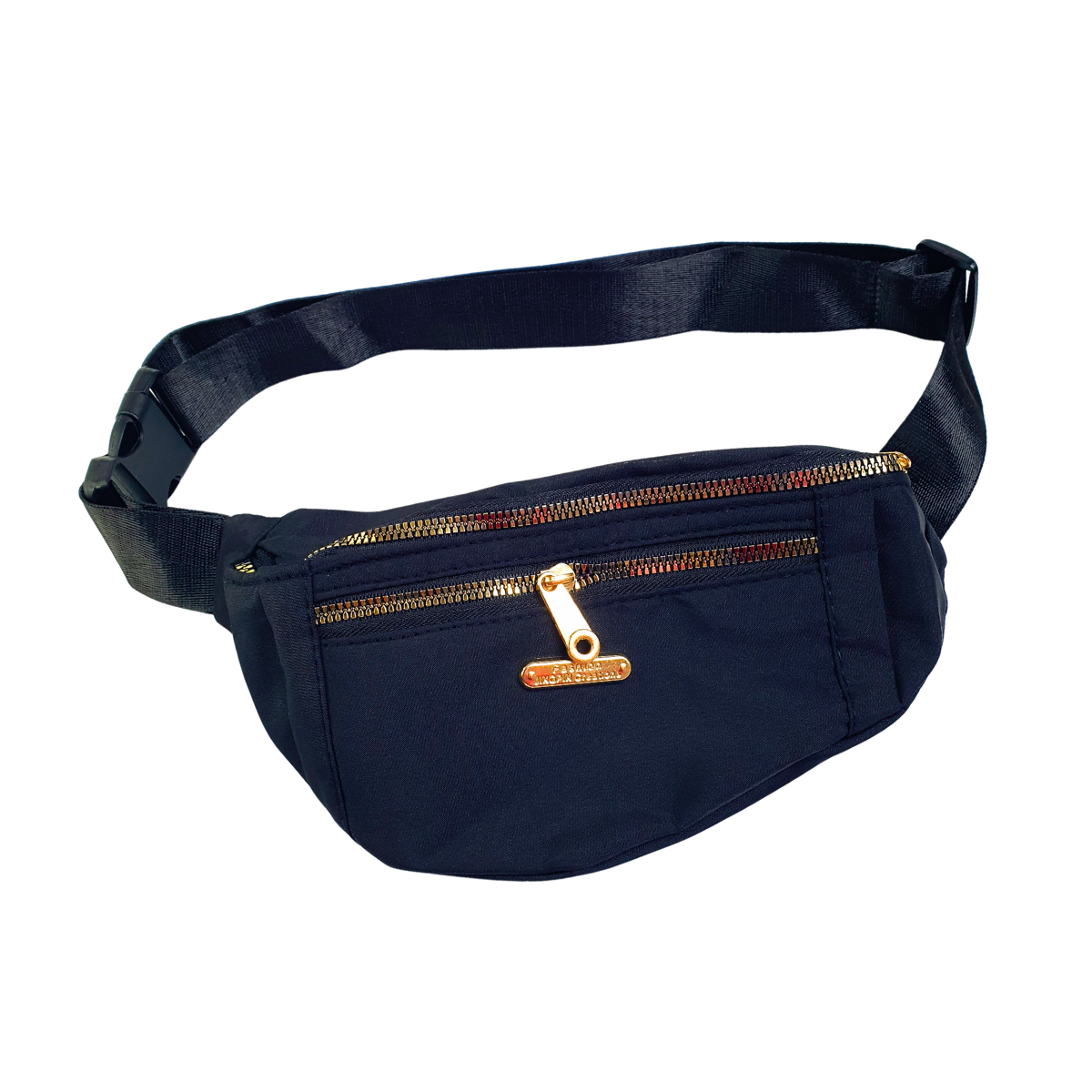 Поясная сумка через плечо с молнией Черный (BLX-211-Black)