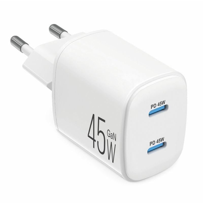 Зарядное устройство для смартфонов Brevia ePowerGaN 45 Вт PD 2хUSB-C (44045GDCW)