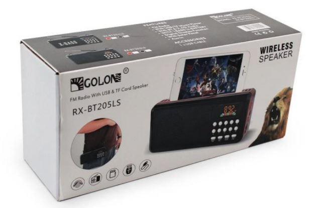 Радіоприймач Golon RX-BT205LS FM/AM з Bluetooth MP3 USB Чорний