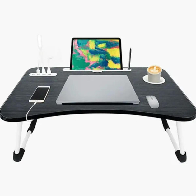 Підставка для ноутбука Laptop Table з 4 USB портами ліхтариком і вентилятором (a2853660)