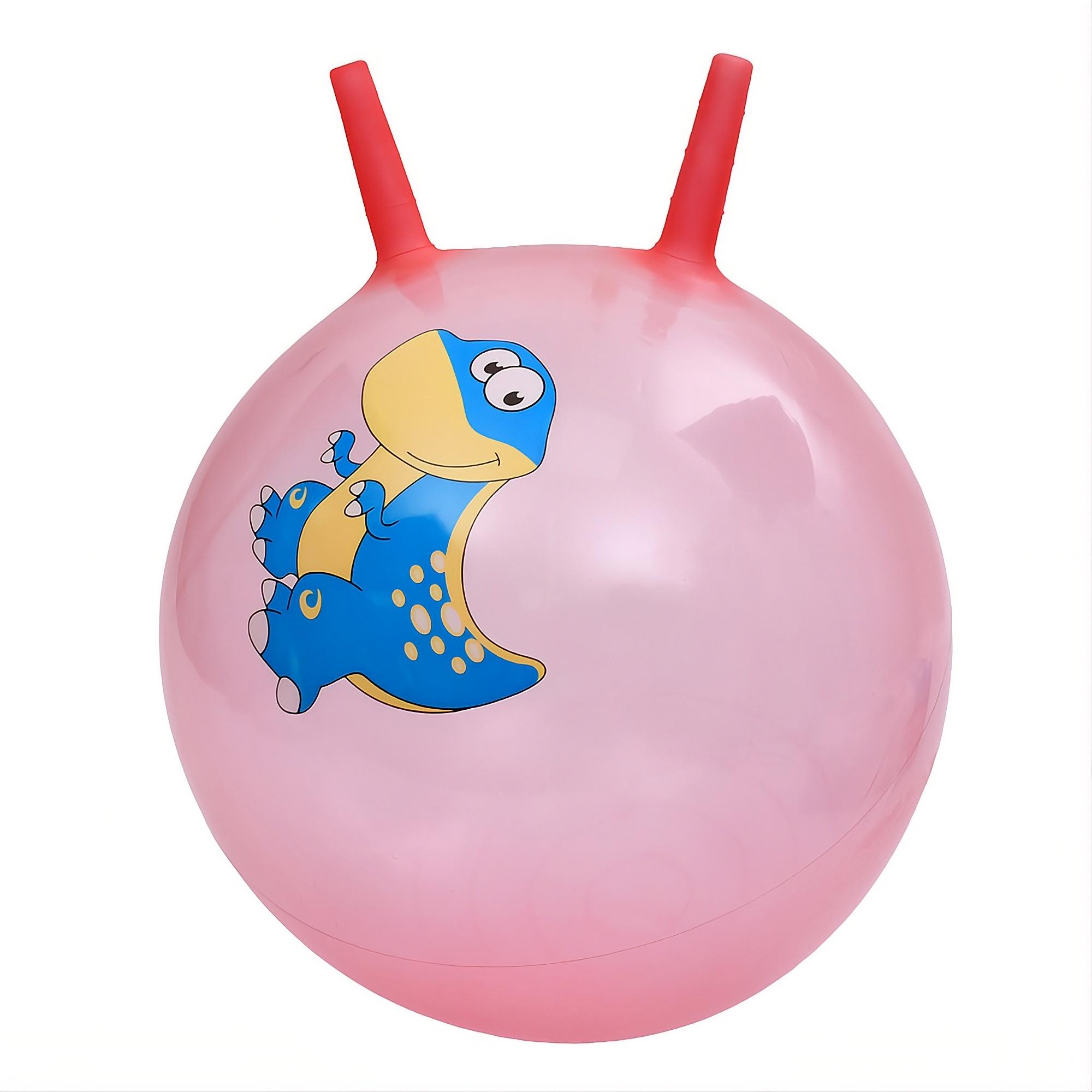 Фитнес-мяч детский MS 4859-8 с рожками 45 см 350 г с принтом животных (33731057)