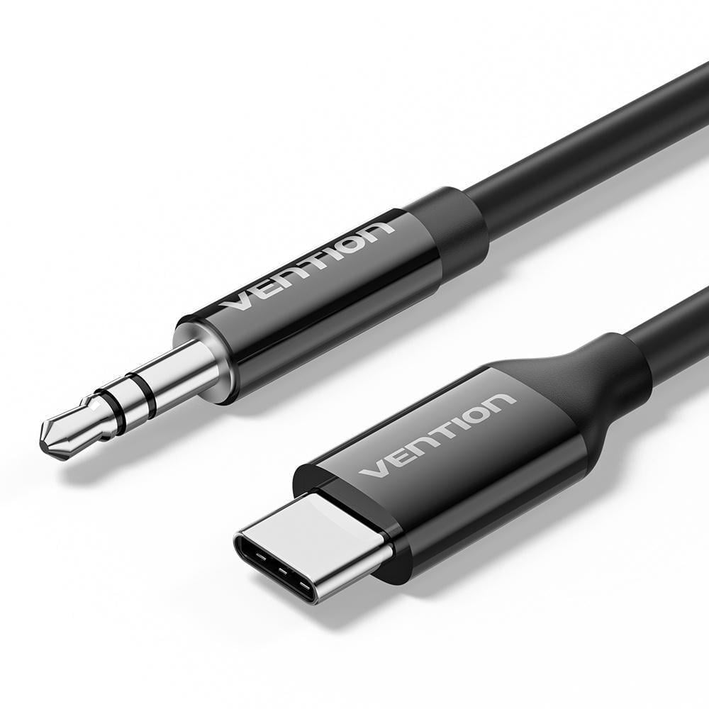 Аудиокабель AUX Vention USB-C 3.5 мм 1 м Черный (BIFBF)