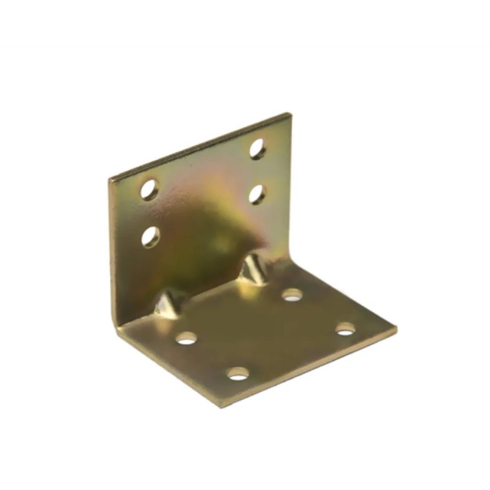 Кутник ХЗШП кріпильний оцинкований монтажний 45х45х60 мм (UK0734) Кутник ХЗШП кріпильний оцинкований монтажний 45х45х60 мм (UK0734)