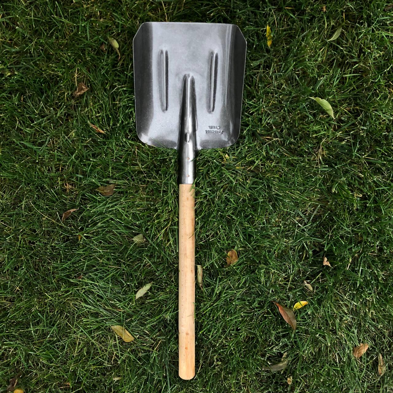 Лопата Совкова з рейкової сталі з черенком - фото 2 Лопата Совкова з рейкової сталі з черенком - фото 2