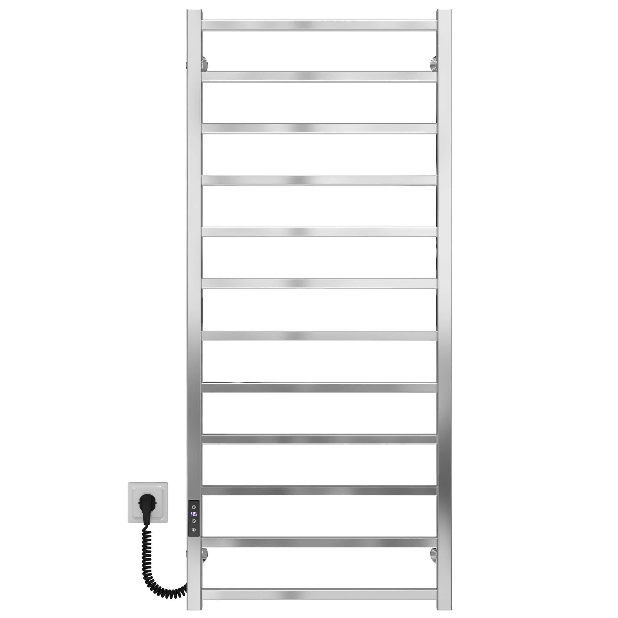 Полотенцесушитель электрический Deffi Forest П12 JD04 левое подключение нержавеющая сталь 500х1200 мм Хром (A.FR.120.50.12.E.C.L.2)
